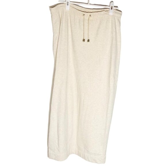 Dana b & karen long skirt cotton blend draw string elastic waist small READ - Picture 1 of 7